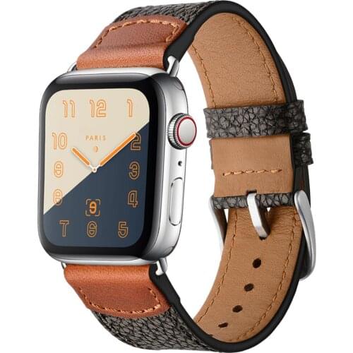 KeBitt High Quality Leather band bussiness Strap for Apple Watch 40mm 42mm 38mm 40mm Iwatch 6 SE 5 4 3 2