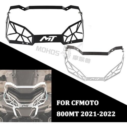 800MT Aluminum Parts Motorcycle Headlight Protector Cover Grill FOR CFMOTO 800MT 800 MT 2021-2022 Headlamp Grille Shield Cover