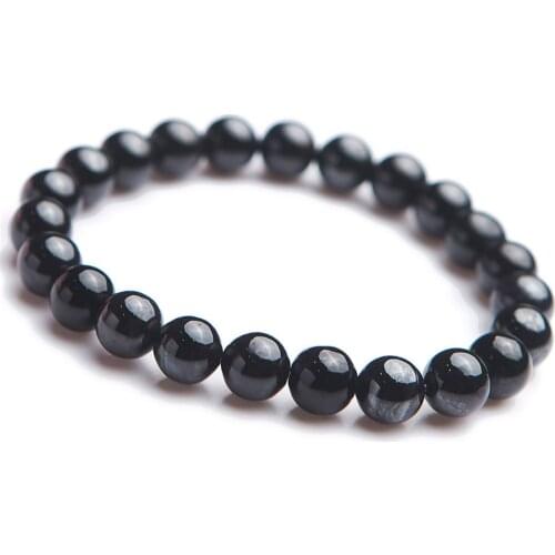 South African Genuine Natural Sugilite Bracelet Women Female 9mm Crystal Round Bead Stretch Natural Stone Bracelet AAAA