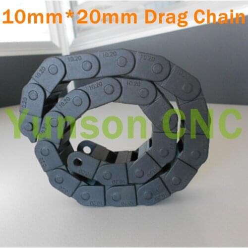 10*20mm Bending Radius 18 Enclosed Type Cable Chain Reinforced Engineering Nylon Drag Chain 1000mm in Length