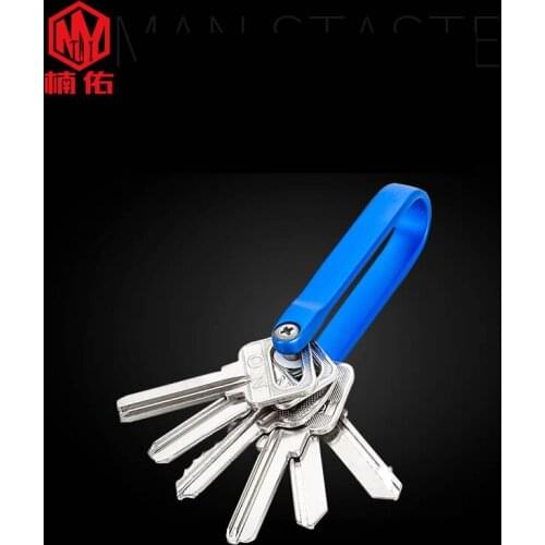 2PC EDC Aluminum Alloy Multi-function Keychain Car Key Storage Outdoor Portable Key Holder