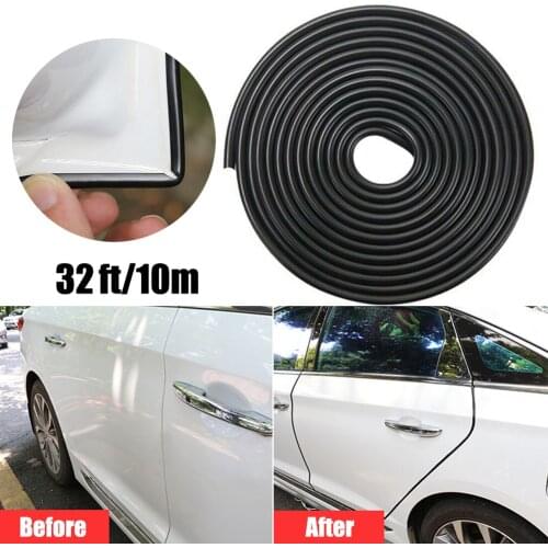32ft/10M Car Door Edge Trim Molding Rubber Seal Strip Scratch Protector Guard Decor Strip