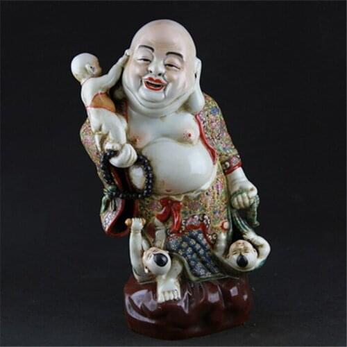 8 Antique Republic of Chinese porcelain statue,Pastry Children Buddha sculpture,painted crafts,Decoration,Collection&Adornment