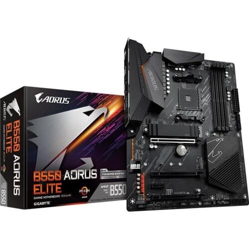 B550 AORUS ELITE gaming computer motherboard desktop AM4 interface