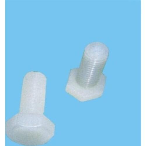 Free shipping plastic nylon hex head screw Tapped hole/thread:M3\M4 nuts bolts fasteners crew