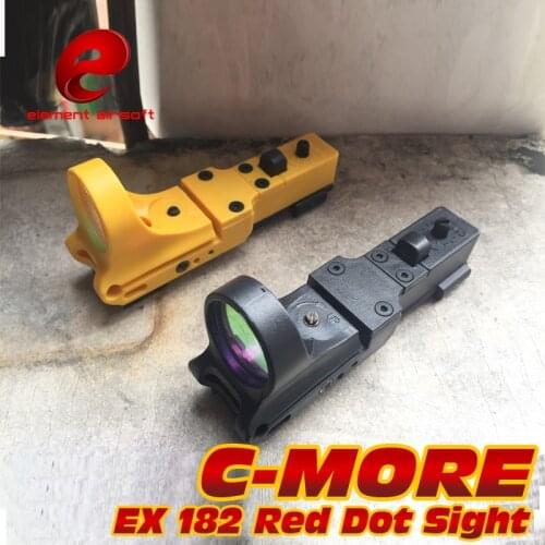 Element Airsoft Hunting Softair Railway Wapen Reflex C-MORE Adjustable Tactical IPSC Airsoft Red Dot Sight For Pistol Waffe Arma