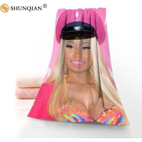 Hot Custom Nicki Minaj Towel Printed Cotton Face/Bath Towels Microfiber Fabric For Kids Men Women Shower Towels A7.24-1