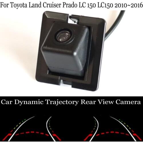 Intelligent Parking Tracks Camera FOR Toyota Land Cruiser Prado LC 150 LC150 J150 2010~2016 Dynamic Trajectory Rear View Camera