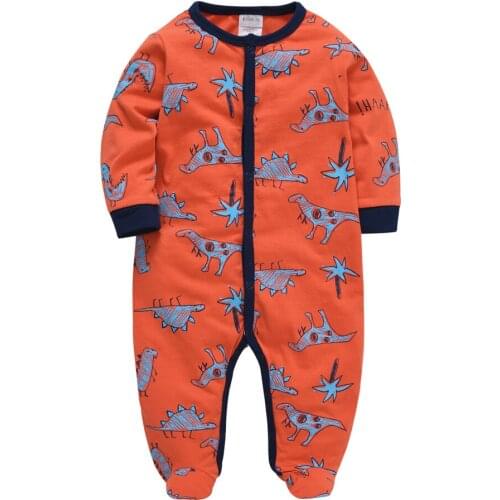 Kavkas Baby Boys Girls Romper 100% Cotton Autumn One Piece Clothes Long Sleeve Newborn Pajamas Infant Clothing