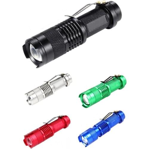 Banggood Mini Small SK-68 Handheld Led Torch Flashlight 3 Modes Zoom Zoomable Spotlight SK68 Lantern Hunting Camping Lights