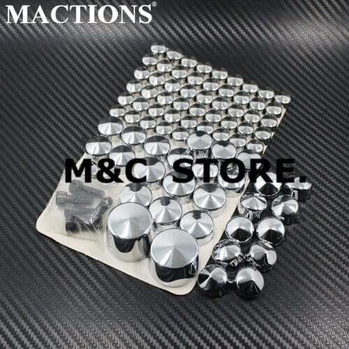 Motorcycle Motorbike Moto Parts Chrome / Black Bolt Caps Topper Cover For Harley Softail Twin Cam 2007&Up