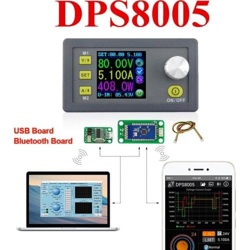 DPS8005 Programmable Constant Voltage Current Step-down Power Supply Module Voltmeter Ammeter Buck Converter 80V 5A 40%Off
