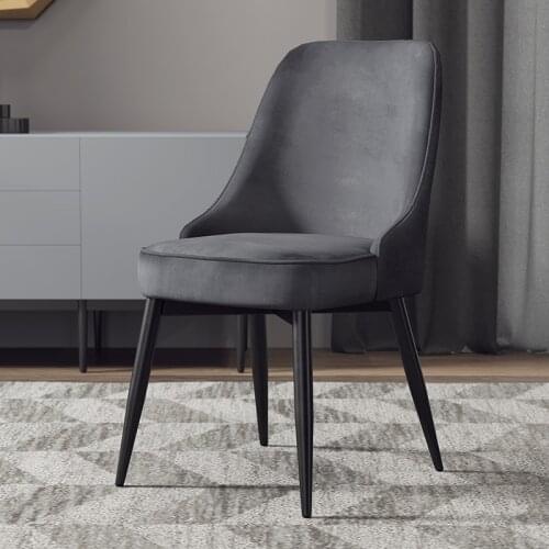 Nordic home dining chair for kitchen modern minimalist lazy backrest stool ins luxury makeup chair European restaurant chair