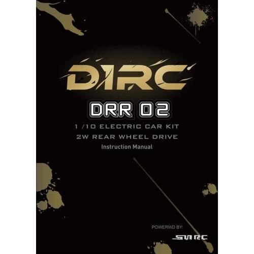SN-RC DRR-02 DRR02 1/10 2WD REAR MOUNTED REAR DRIVE DRIFT CAR NSTRUCTION EXPLOSION MAP DECOMPOSITION DIAGRAM
