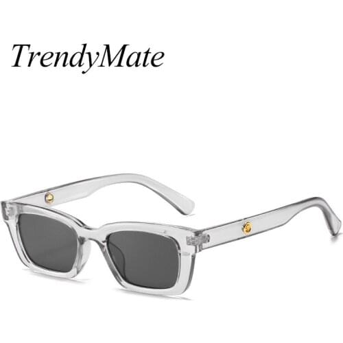 RunBird 2020 Suitable for Small Face Sunglasses Women Acetate UV400 Square Women Sunglasses for Women Men 5481