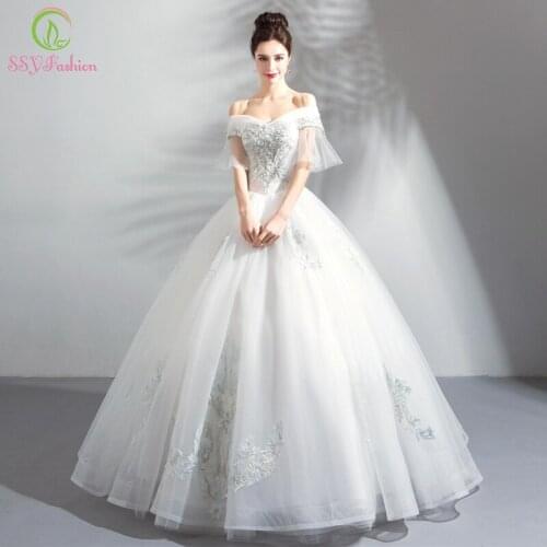 SSYFashion Long Wedding Dresses