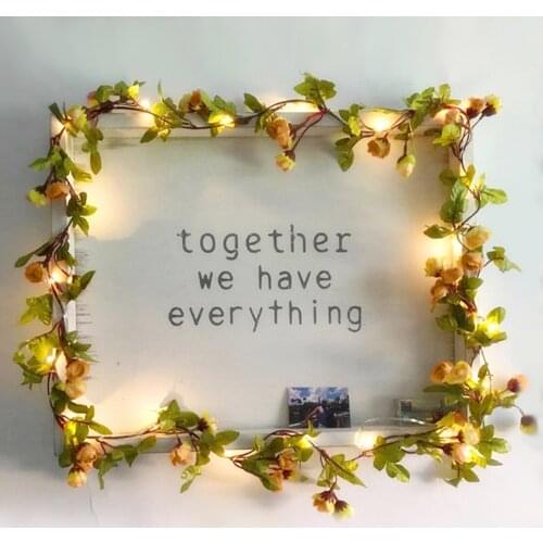 2.2M Fairy Lights Copper Wire LED String Lights Flower Holiday lighting Christmas Garland For New Year Wedding Party Decoration