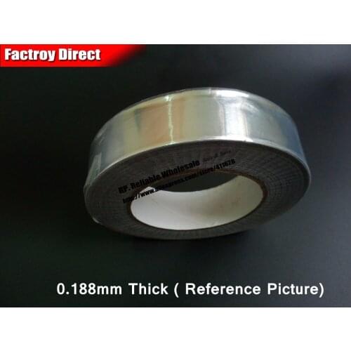 0.188mm Thick 75mm wide 25M long, One Side Conductive Conductive EMI Shielding Aluminum Foil Glue Tape fit for Phone, LCD