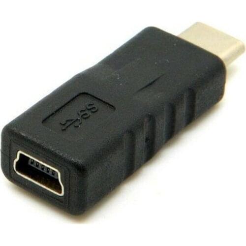 USB 3.1 Type C Type-C Male Connector to Mini USB 2.0 5Pin Female Data Adapter