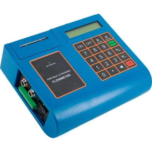 Free Shipping High Performance Ultrasonic Flowmeter Portable Liquid Flow Meter Print Function Transducer With Flowmeter Sensor