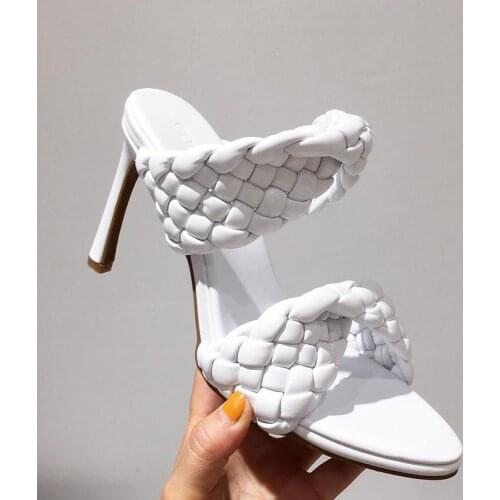 Women Shoes High Heels Sexy Women Pumps Party Sandals 2021 Women Heels Sandals Women Summer Footwear High-Heeled Weave heels