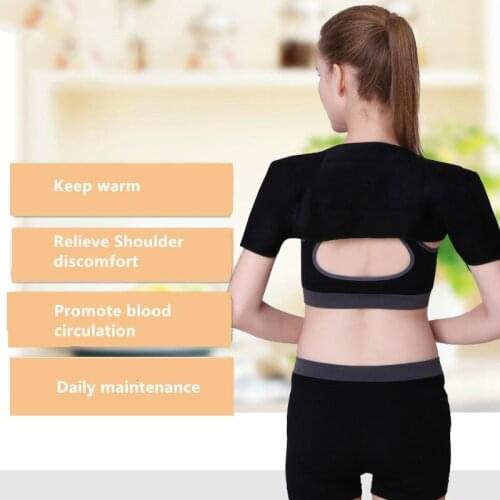ZITY Self-Heating Shoulder Support Pain Relief Magnetic Therapy Shoulder Protection Heating Massage Tourm Belt Upper Back Care