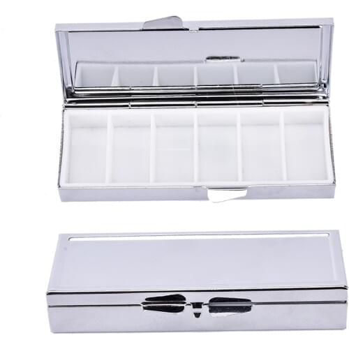 1pc 6 Grids Medicines Organizer Pill Box Pill Case Container Damp Proof Medical Dispensing Box High Quality