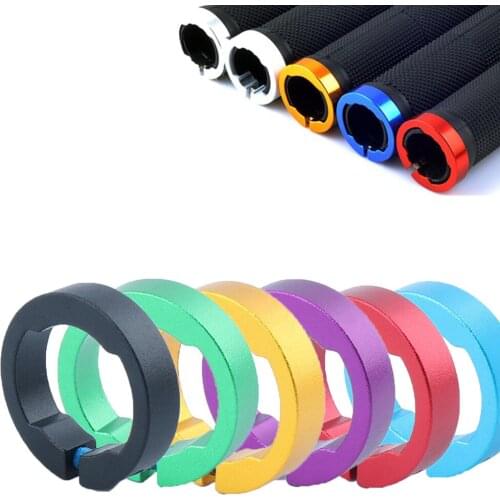 2Pcs Aluminum Alloy Bicycle Grips Fixing Ring Bike Handlebar Cover Grips End Lock Ring MTB Rode Cycling Accessories