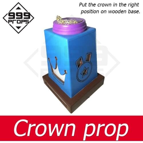 999PROPS escape room game crown stand prop put the crown in the groove of top to unlock puzzle game