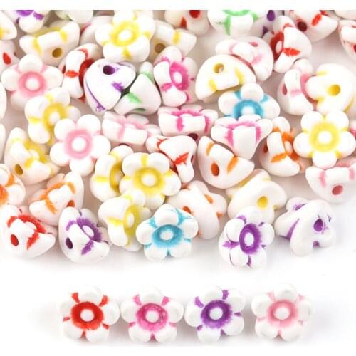 50pcs/Lot Candy Acrylic Spaced Beads Double Hole Beads For Jewelry Making DIY for Kids Puzzle Handmade Charms Bracelet Earrings