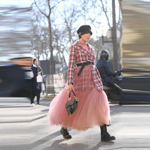 Champagne And Dusty Pink юбка Fall Winter Women Skirts Tulle Skirt Ankle Length Plus Size femme Skirts High Waist mujer faldas