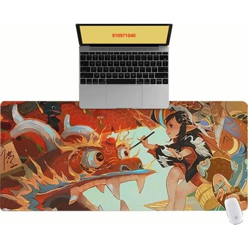 Large Office Computer Desk Mat Table Keyboard Big Mouse Pad Draw Dragon Laptop Cushion Desk Non-slip Mat Gamer Mousepad Mat