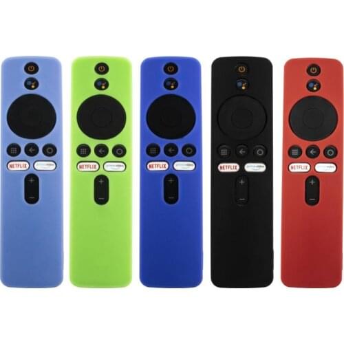 Covers for Xiaomi Mi TV Box s Bluetooth-Compatible Wifi Smart Remote Control Case Silicone Skin-Friendly Shockproof Protective