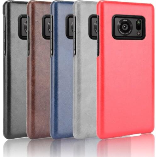 Ultra Slim Cases For Sharp Aquos R6 SH-51B Case Litchi Skin Pattern PU Leather and PC Book Cover For Sharp Aquos R6 Phone Case