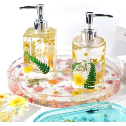 1 Set Perfume Bottle Silicone Mold Resin Mold Tools Set For DIY Crystal Epoxy Resin Home Decoration Handmade Storage Tank