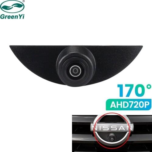 GreenYi 170° AHD 720P Car Front View Camera For Nissan X-trail Qashqai Tiida Teana Sylphy Sentra Pathfinder Vehicle Logo Mark
