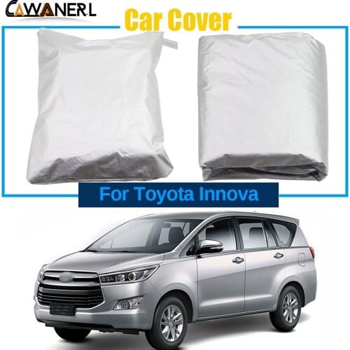 Car Cover For Toyota Innova 2004-2020 Outdoor Sunshade Anti-UV Sun Snow Rain Dust Protection Windproof MPV Cover