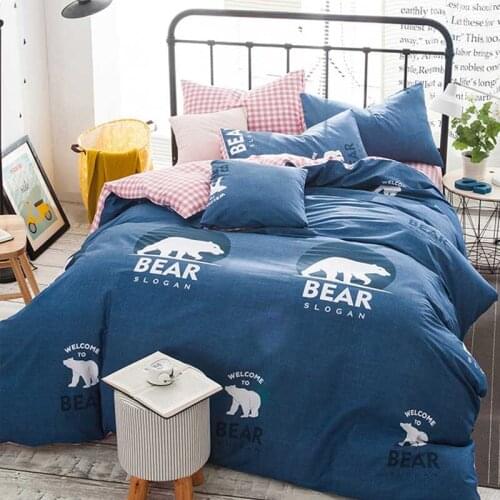 HOT 100% cotton Reactive printed 3D bedding set duvet cover flat sheet bedsheet bedspread pillowcase 4pcs