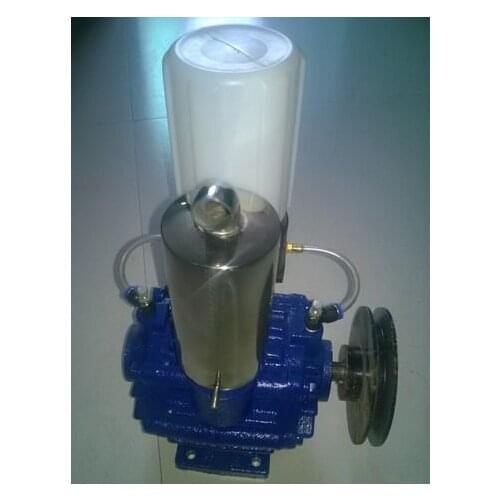 Brand Milking Machine Milk Vacuum Pump 200CC With Oil Pot,muffler,Pulley For two Cow Milking