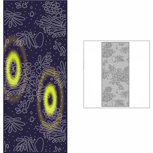 New Slim Spotted Abstract Flower Background Plate Craft Embossing 2021 Metal Cutting Dies for DIY Scrapbooking Album Card Making