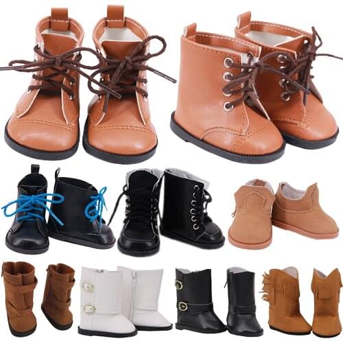 7 cm Doll Shoes Boots For 18 Inch American Doll Girl Toy 43 cm Born Baby Reborn Clothes Accessories Items Nenuco Our Generation
