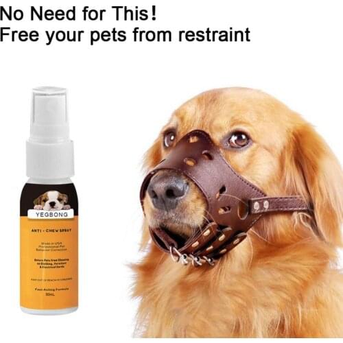 Pet Dog No Chew Spray Stop Dog Chewing Deterrent Anti Chew Repellent Formula For Puppy Cat Biting & Correcting Bad Habits 30ml
