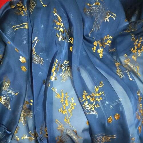 Dancing Cosplay Dress Chiffon Fabric Fabric Craft Sewing Bronzing Wedding Costume DIY sewing materiall