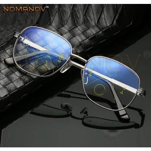 Ultra-light Full-rim Round Frame Retro Men Women Progressive Multi-focus Reading Glasses Add 75 100 125 150 175 200 to 400