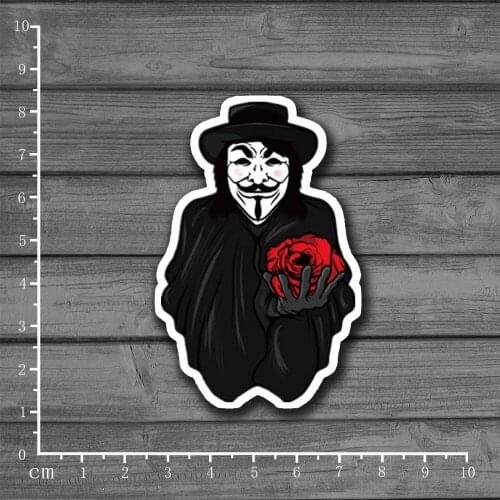 V for Vendetta Scrapbooking Stationery Sticker Decor For Ablum Diary Scrapbookin Laptop Notebook School Supplies[Single]