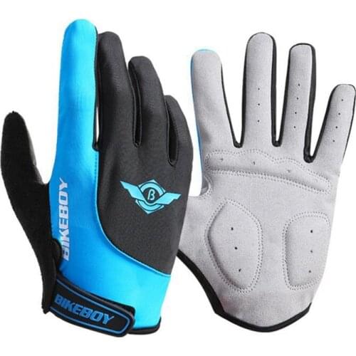 Cycling Bike Gloves Full Finger Anti-skid Sun-proof Bicycle Glove Breathable Sports Shockproof Riding Biking Motorcycle Gloves