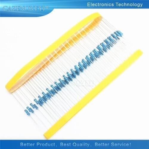 1/2W Metal film resistor 1R~2.2M 100R 220R 330R 1K 1.5K 2.2K 3.3K 4.7K 10K 22K 47K 100K 100 220 330 1K5 2K2 3K3 4K7 ohm