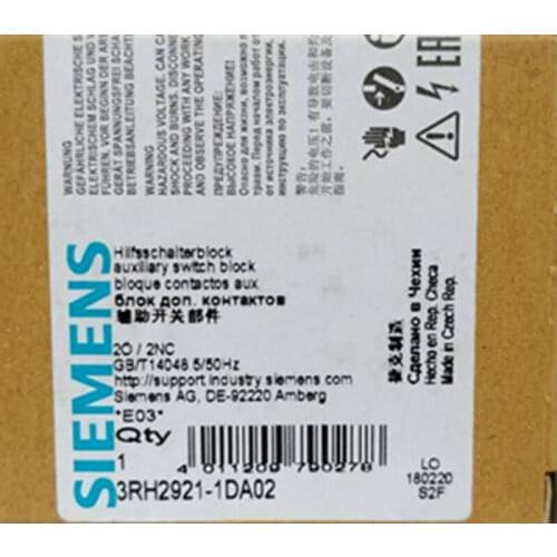 ** 1PC NEW SIEMENS 3RH2921-1DA02 free shipping
