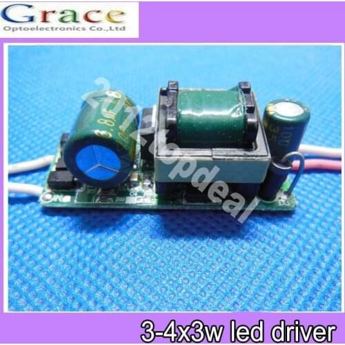 5pcs 3-4x3 W Watt High Power LED Light lamp Driver Power Supply 85-265V 600mA