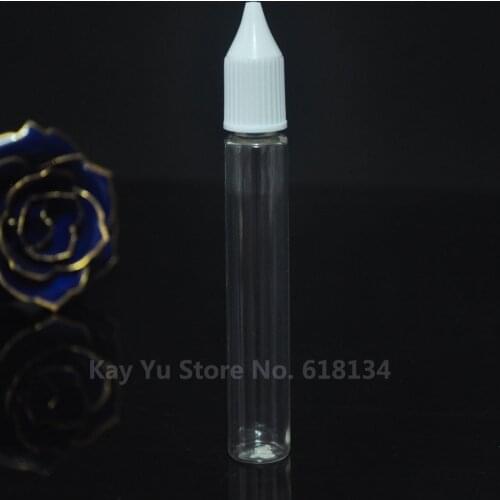 800pcs PET pen long shape Refillable bottle clear e liquid empty plastic bottles 30ml Dropper Bottles for juice liquid